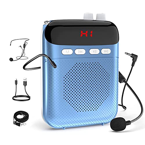 ZORBES USB Speaker Voice Amplifier for Teachers, 20W Voice Amplifier Microphone Headset Set with Belt, 2000mAh Long Work Duration, Support TF Card/AUX/FM for Tour Guide ZORBES USB Speaker Voice Amplifier for Teachers, 20W Voice Amplifier Microphone Headset Set with Belt, 2000mAh Long Work Duration, Support TF Card/AUX/FM for Tour Guide